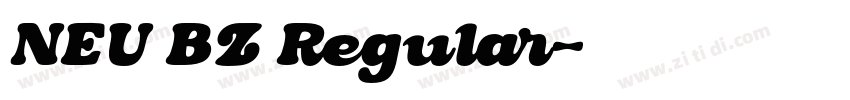 NEU BZ Regular字体转换